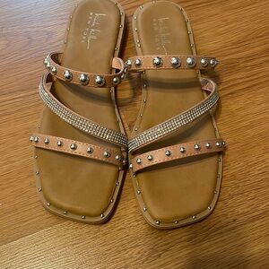 Nicole Miller Studded Sandals